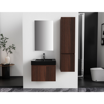 ALONI ELA wastafelonderkast – 60x40x45 cm – Walnoot – Greeploos & softclose