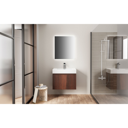 ALONI ELA wastafelonderkast – 60x40x45 cm – Walnoot – Greeploos & softclose