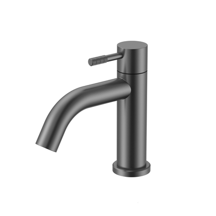 ALONI Stria koudwaterkraan – ribbelhendel – gunmetal (PVD)