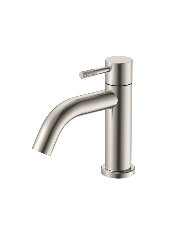 ALONI Stria koudwaterkraan – ribbelhendel – geborsteld RVS