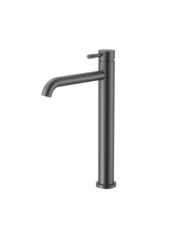 ALONI Stria hoge wastafelkraan – gunmetal (PVD)