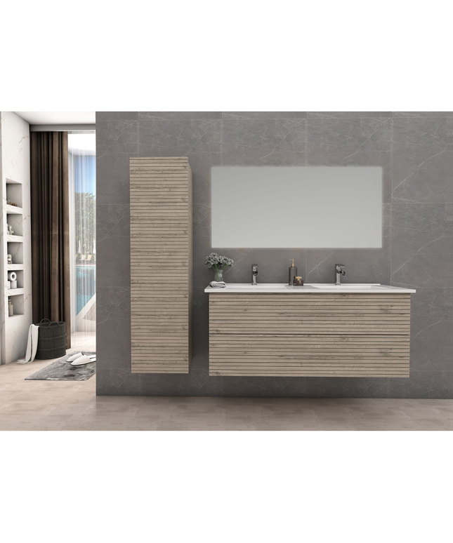 ALONI ELITE wastafelonderkast – 120 cm – Licht hout eiken – Softclose