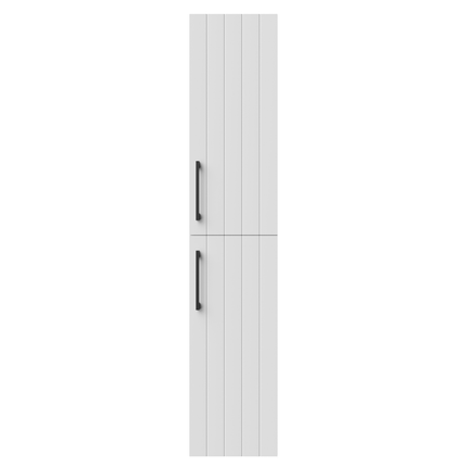 CREVIT D10 High bathroom cabinet - 150x30 cm - lacquered white - soft close doors