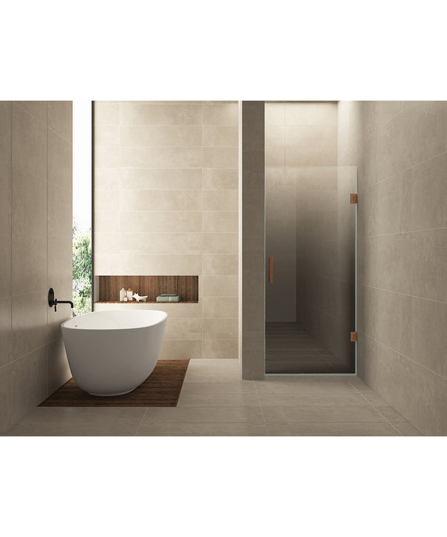 Wiesbaden Less nisdeur rechts 70 x 200 cm geborsteld brons koper | Schwertz & Co