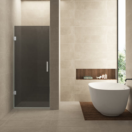 Wiesbaden Less nisdeur 80 x 200 cm rookglas geborsteld staal | Schwertz & Co