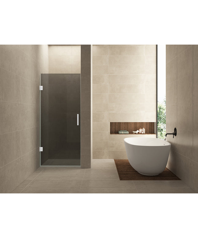 Wiesbaden Less nisdeur 90 x 200 cm rookglas mat wit | Schwertz & Co