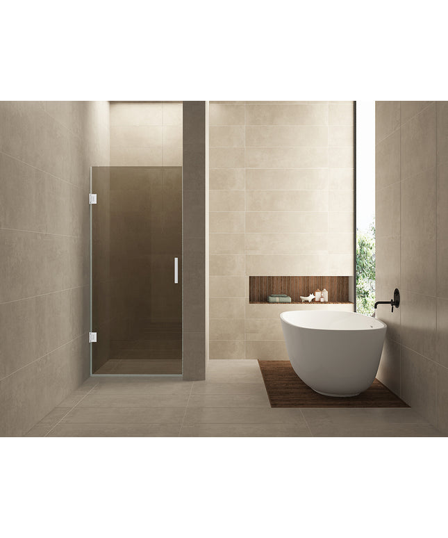 Wiesbaden Less nisdeur 70 x 200 cm vintage brons glas mat wit | Schwertz & Co
