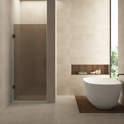 Wiesbaden Less nisdeur 80 x 200 cm vintage brons glas gunmetal | Schwertz & Co