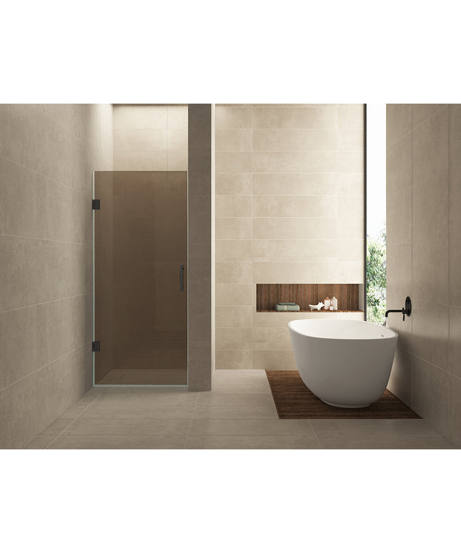 Wiesbaden Less nisdeur 80 x 200 cm vintage brons glas gunmetal | Schwertz & Co