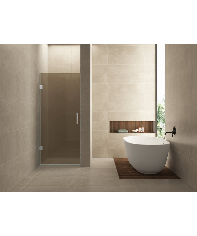Wiesbaden Less nisdeur 90 x 200 cm vintage brons glas chroom | Schwertz & Co