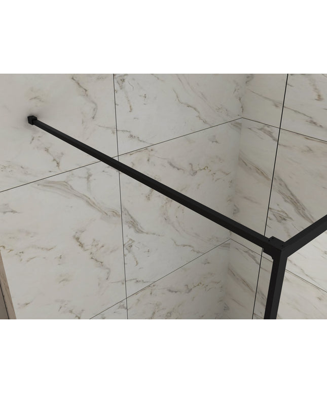 Wiesbaden Square stabilisatiestang compleet 120 cm mat zwart | Schwertz & Co