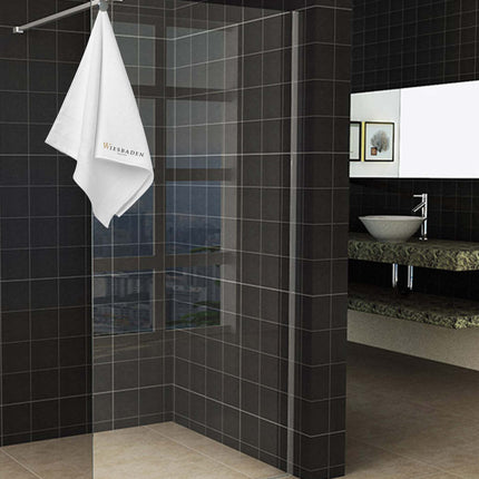 Wiesbaden Sita inloopdouche handdoekhouder 80 x 200 cm chroom | Schwertz & Co