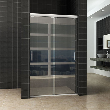 Wiesbaden dubbele nis schuifdeur 120 x 200 cm nano helder glas | Schwertz & Co