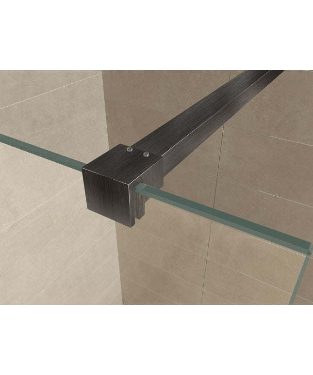 Wiesbaden Slim profielset gunmetal - detailfoto muurkoppeling | Schwertz & Co