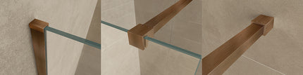 Wiesbaden Slim profielset stabilisatiestang geborsteld brons koper | Schwertz & Co