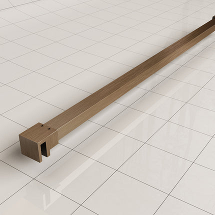 Wiesbaden Slim stabilisatiestang 120 cm geborsteld brons koper | Schwertz & Co