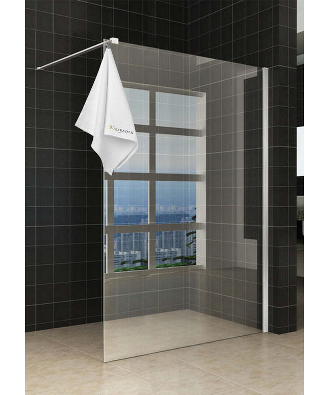 Wiesbaden Sita inloopdouche met handdoekhouder 140 x 200 cm chroom | Schwertz & Co