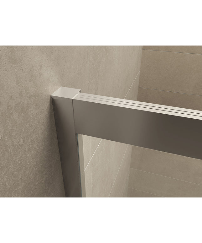 Wiesbaden Puerta nisdeur met schuifdeur 100 x 200 cm chroom - sfeerfoto | Schwertz & Co