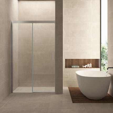 Wiesbaden Puerta nisdeur met schuifdeur 140 x 200 cm chroom | Schwertz & Co