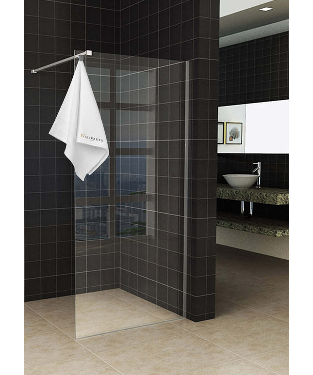 Wiesbaden Sita inloopdouche met handdoekhouder 90 x 200 cm chroom - detailfoto | Schwertz & Co