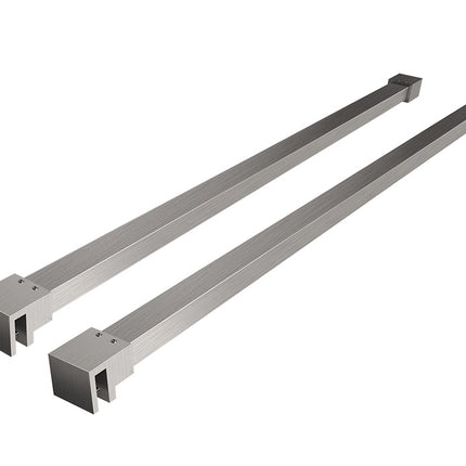 Wiesbaden Slim set stabilisatiestangen 120 cm geborsteld staal | Schwertz & Co