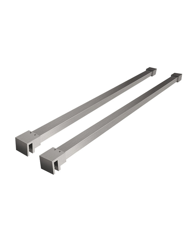 Wiesbaden Slim set stabilisatiestangen 120 cm geborsteld staal | Schwertz & Co