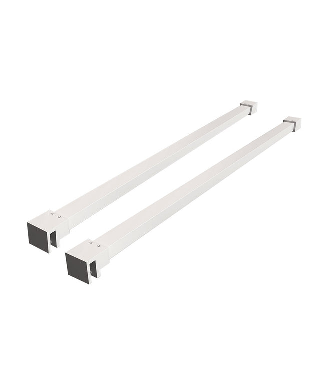 Wiesbaden Slim set stabilisatiestangen vrijstaand mat wit | Schwertz & Co