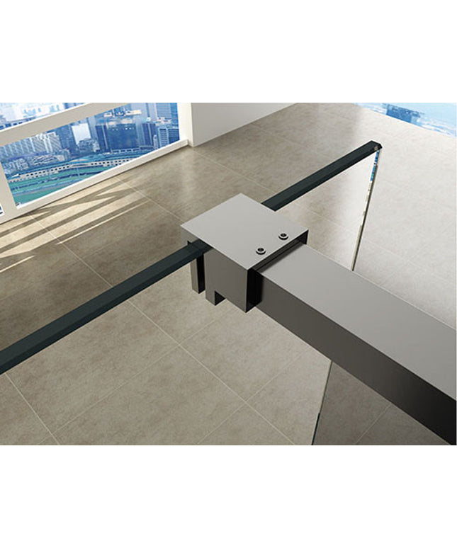 Wiesbaden Slim profielset met stabilisatiestang 120 cm chroom - sfeerfoto | Schwertz & Co