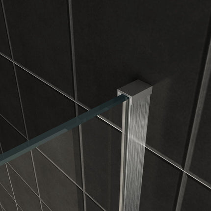 Wiesbaden Slim profielset met stabilisatiestang 120 cm geborsteld staal - onderdelen | Schwertz & Co