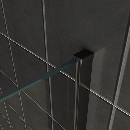 Wiesbaden Slim profielset met stabilisatiestang 120 cm mat zwart - detailfoto | Schwertz & Co