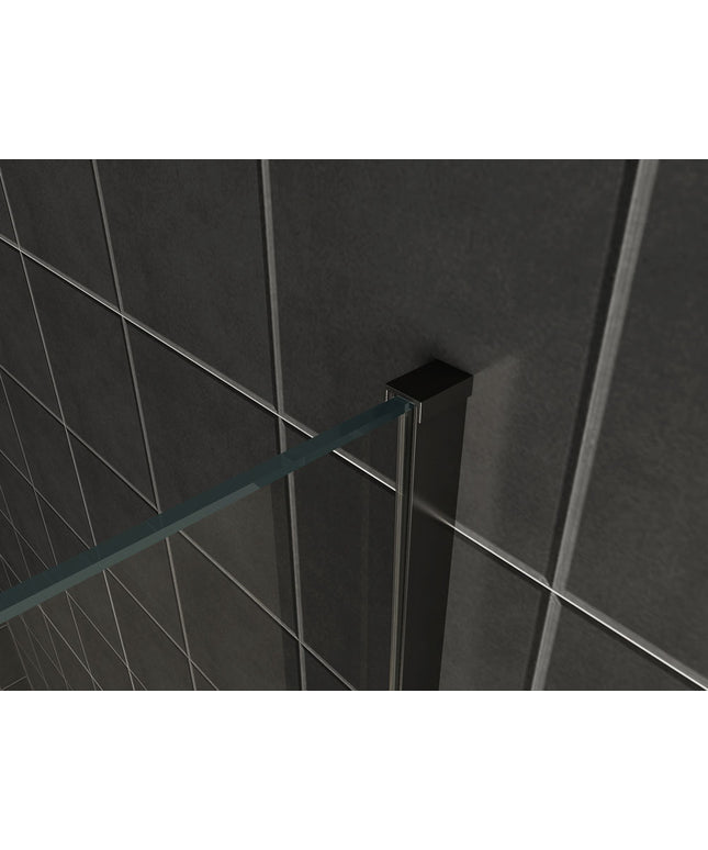 Wiesbaden Slim profielset met stabilisatiestang 120 cm mat zwart - detailfoto | Schwertz & Co