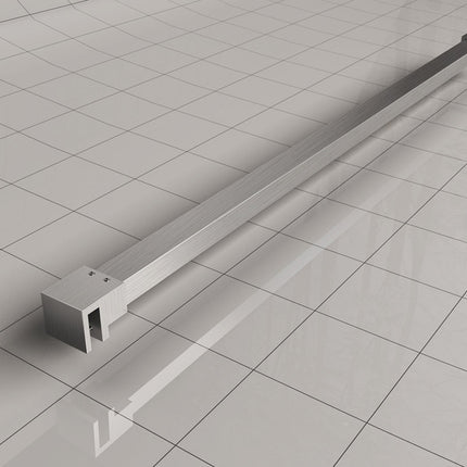 Wiesbaden Slim stabilisatiestang 120 cm geborsteld staal | Schwertz & Co