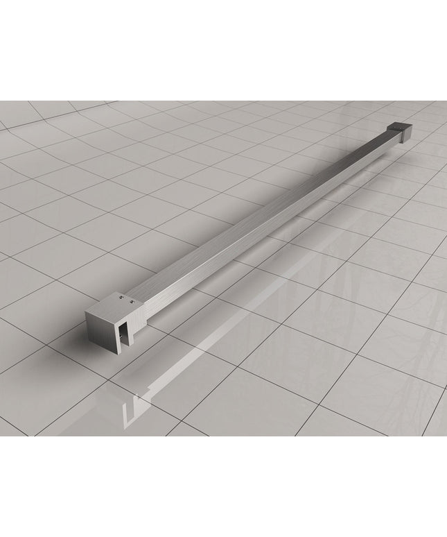Wiesbaden Slim stabilisatiestang 120 cm geborsteld staal | Schwertz & Co