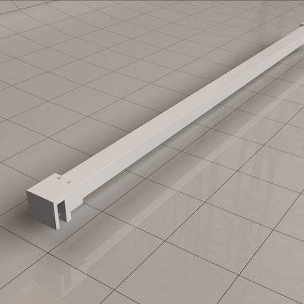 Wiesbaden Slim stabilisatiestang 120 cm mat wit | Schwertz & Co