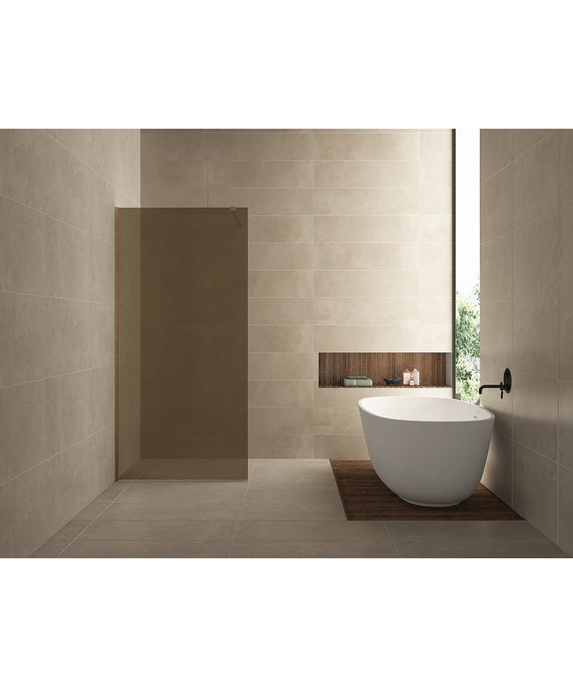 Wiesbaden Slim glasplaat 90 cm nano vintage brons glas | Schwertz & Co