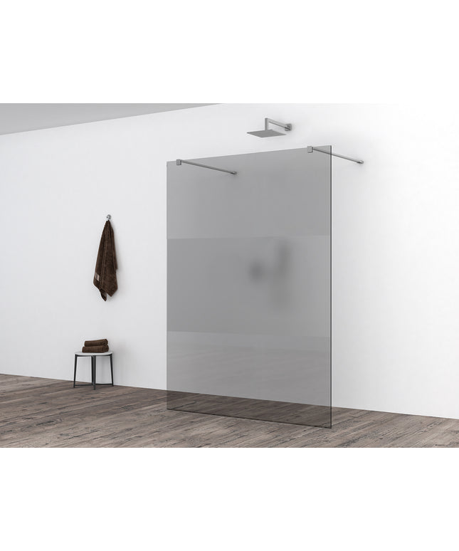 Wiesbaden Slim glasplaat 120 x 200 cm rookglas met melkglas middenband | Schwertz & Co