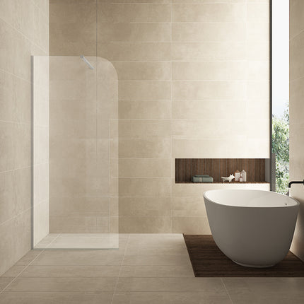 Wiesbaden Curvea inloopdouche 80 x 200 cm nano helder glas | Schwertz & Co