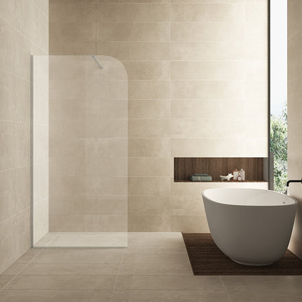 Wiesbaden Curvea inloopdouche 100 cm nano helder glas | Schwertz & Co