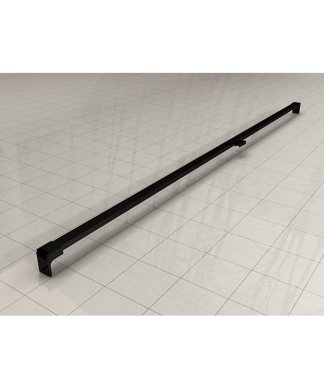 Wiesbaden Horizon barre de stabilisation porte de niche noir mat | Schwertz & Co