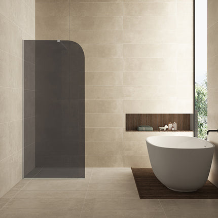 Wiesbaden Curvea inloopdouche 80 cm nano rookglas | Schwertz & Co