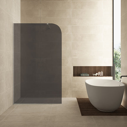 Wiesbaden Curvea inloopdouche 120 x 200 cm nano rookglas | Schwertz & Co