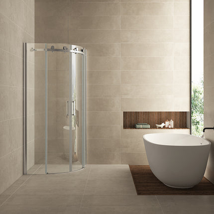 Wiesbaden Entra kwartronde douchecabine 90 x 90 cm chroom - detailfoto profiel | Schwertz & Co