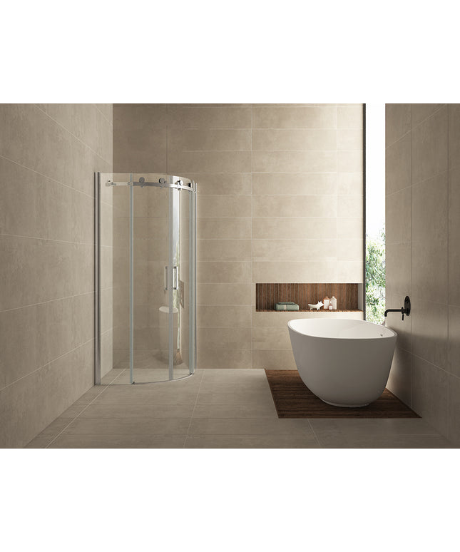 Wiesbaden Entra kwartronde douchecabine 90 x 90 cm chroom - detailfoto profiel | Schwertz & Co