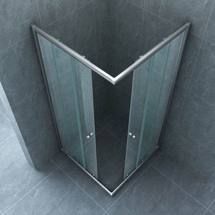 Xellanz Eco hoekinstap douchecabine 90 x 90 cm - detailfoto | Schwertz & Co