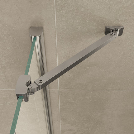Wiesbaden Double kwartronde douchecabine 2 draaideuren 100 cm - detailfoto | Schwertz & Co