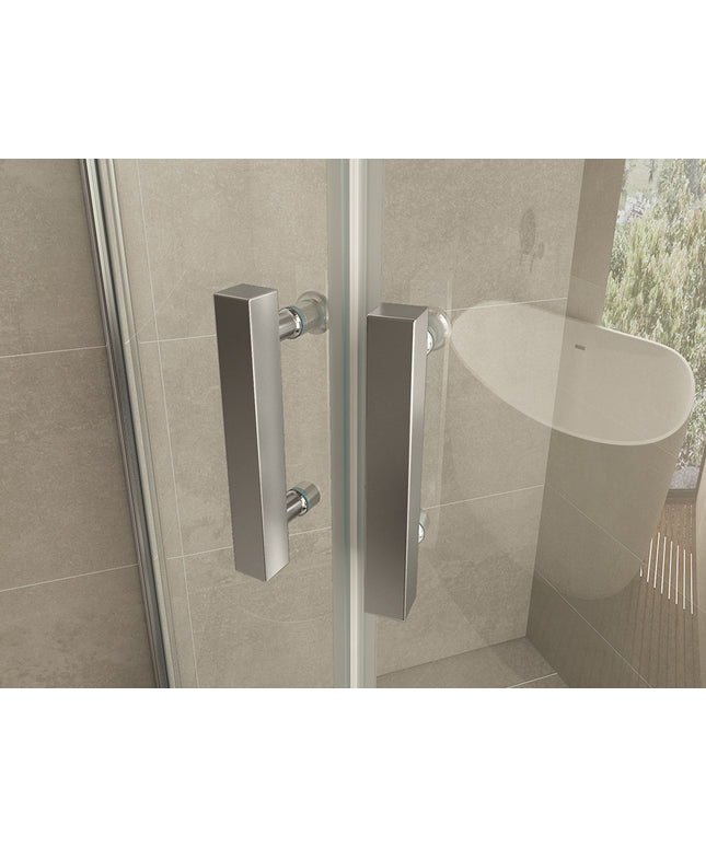 Wiesbaden Double kwartronde douchecabine 2 draaideuren 90 cm - sfeerfoto | Schwertz & Co