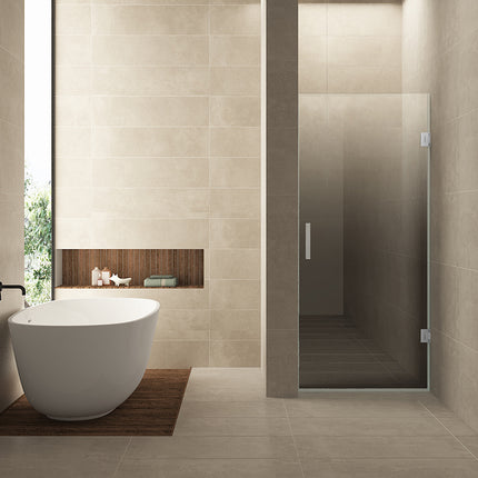 Wiesbaden Less nisdeurglas rechts 90 x 200 cm spiegelrook naar helder glas | Schwertz & Co
