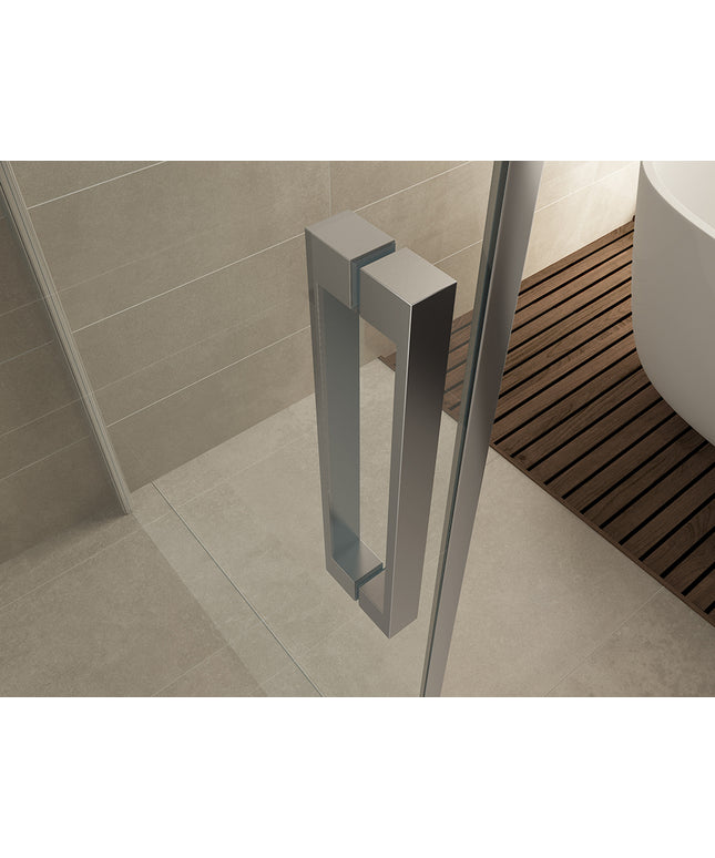 Wiesbaden Salone douchecabine draaideur 90 cm nanoglas - detailfoto | Schwertz & Co