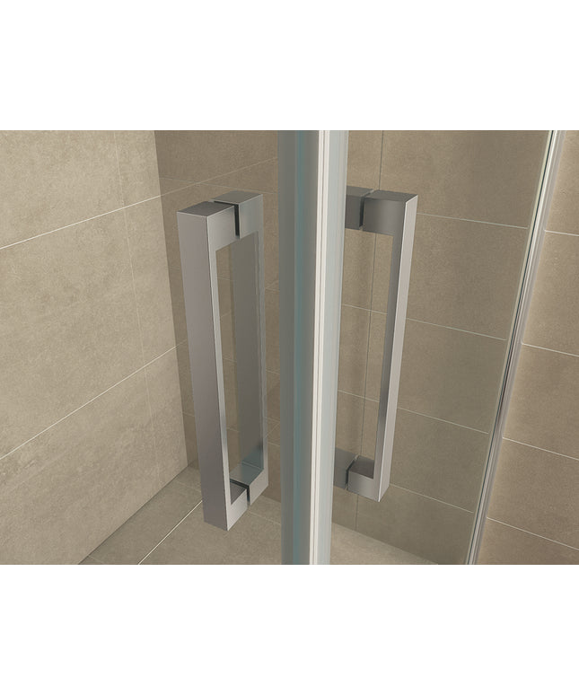 Wiesbaden Salone douchecabine 2 draaideuren 100 cm nanoglas - sfeerfoto | Schwertz & Co