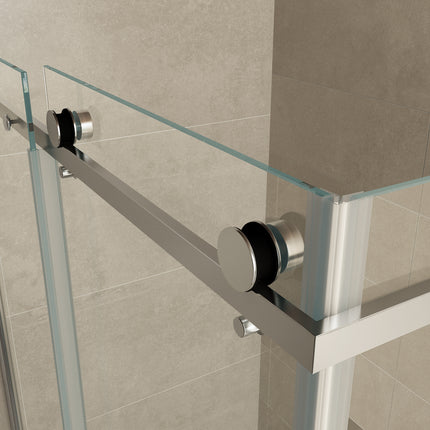 Wiesbaden Pared schuifdeurcabine chroom in een moderne badkamer - sfeerfoto | Schwertz & Co